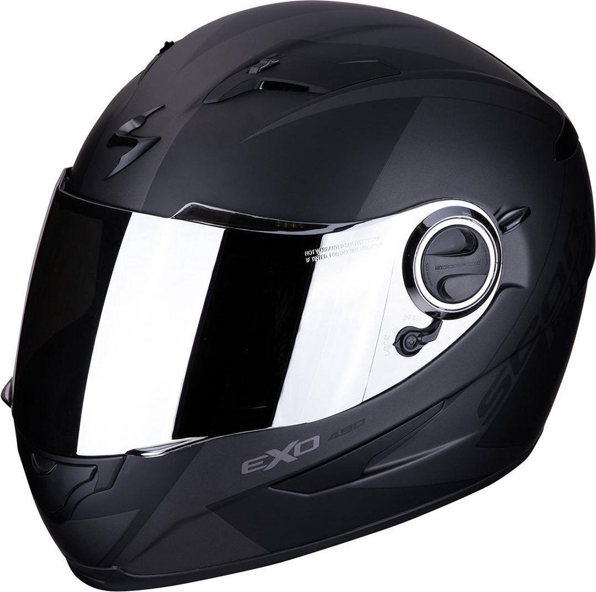 Scorpion EXO-490 Pace II Matt Black Silver Full Face Helmet 2XL