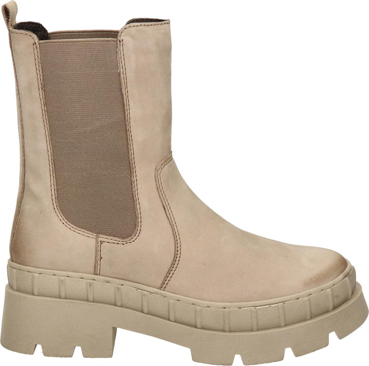 Nelson dames chelseaboot - Beige - Maat 36