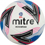 Mitre Voetbal Efl Delta Replica Pu Wit/blauw/rood Maat 3