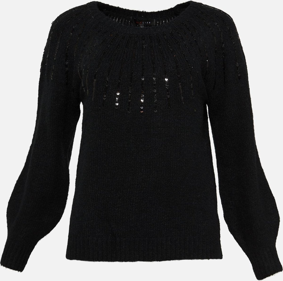 Trui met glitters - Zwart
