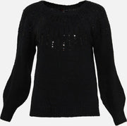 Trui met glitters - Zwart
