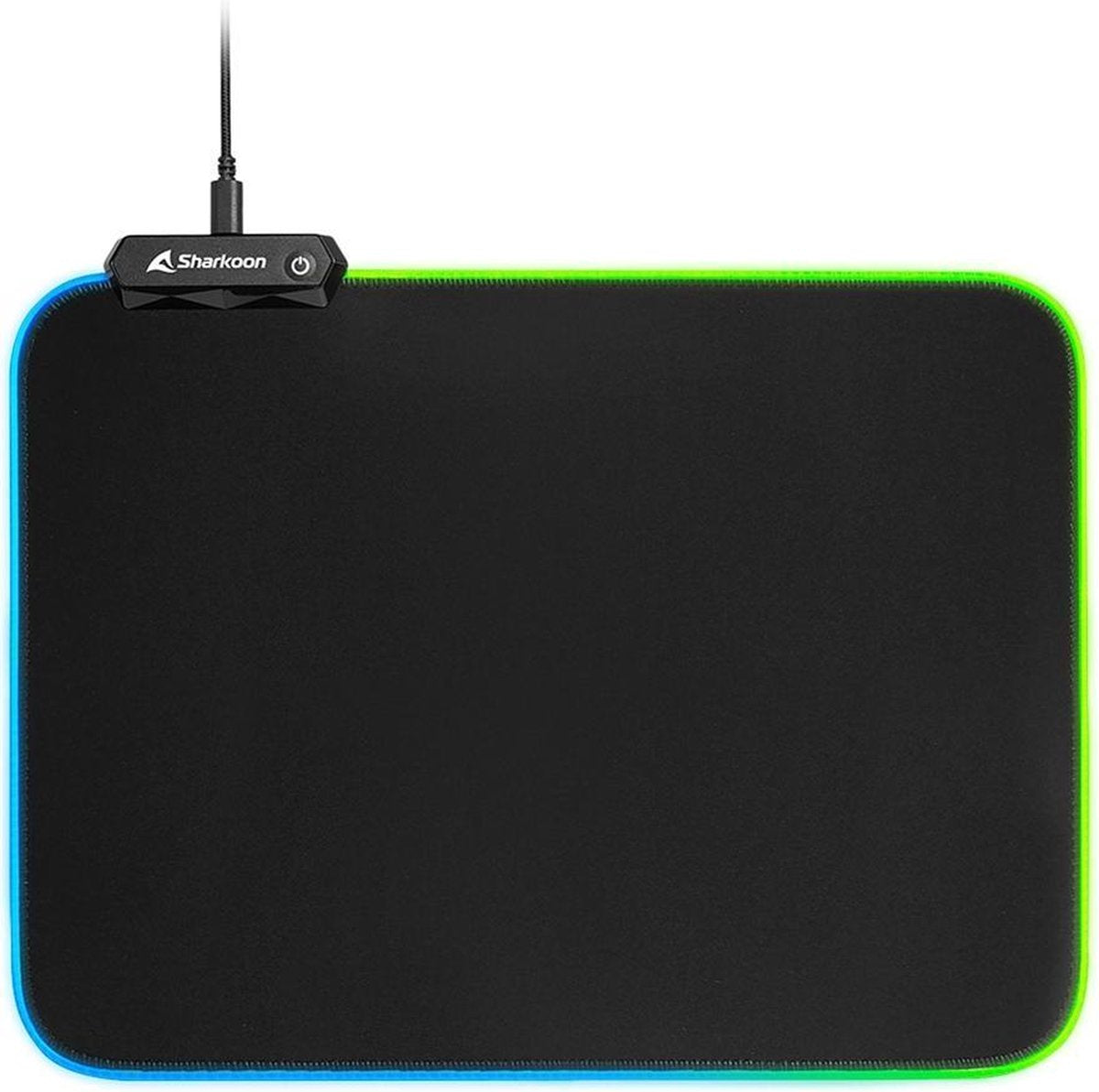 Sharkoon 1337 RGB V2 Gaming Mat Zwart Game-muismat