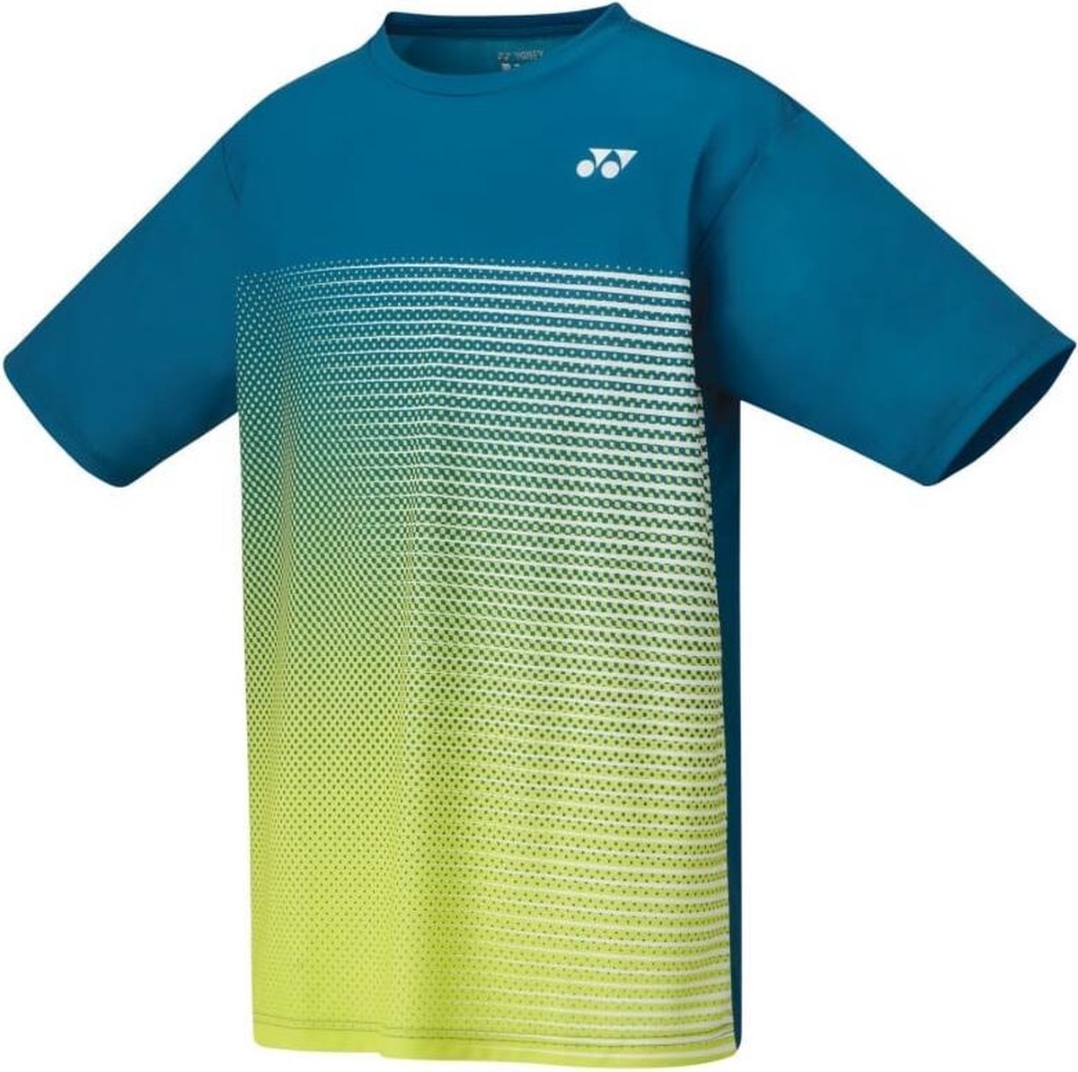Yonex Tennisshirt Tourn Heren Polyester Blauw/geel Maat M