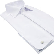 OLYMP Luxor modern fit overhemd - smoking overhemd - wit - gladde stof met Kent kraag - Strijkvrij - Boordmaat: 47