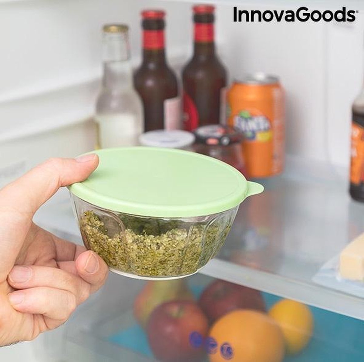 Handmatige minihakker met trekkoord Spinop InnovaGoods