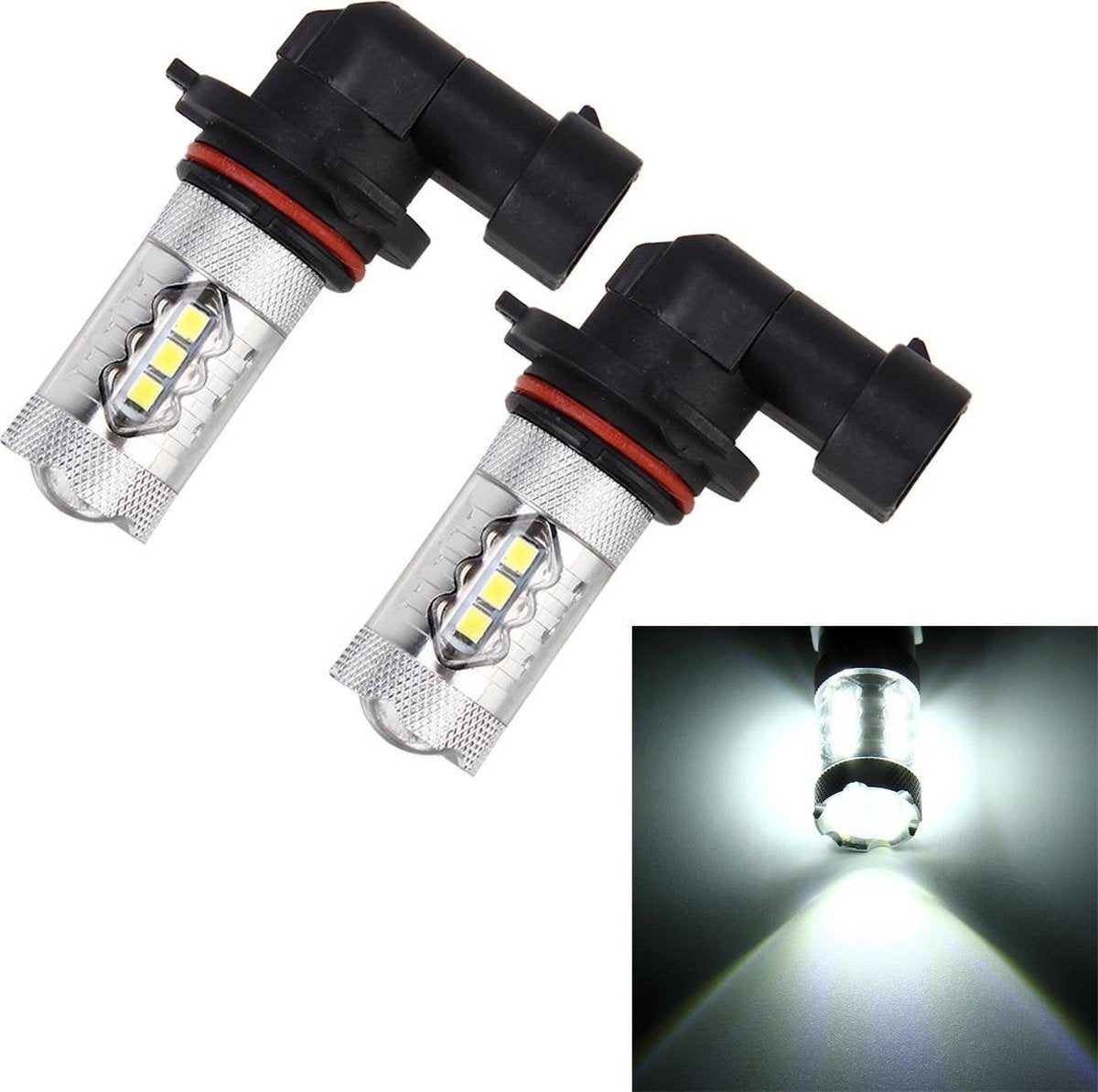 2 STKS HB4 / 9006 DC 12V 5 W 250LM Auto Mistlampen met 16 SMD-2835 Led-lampen (Wit Licht)