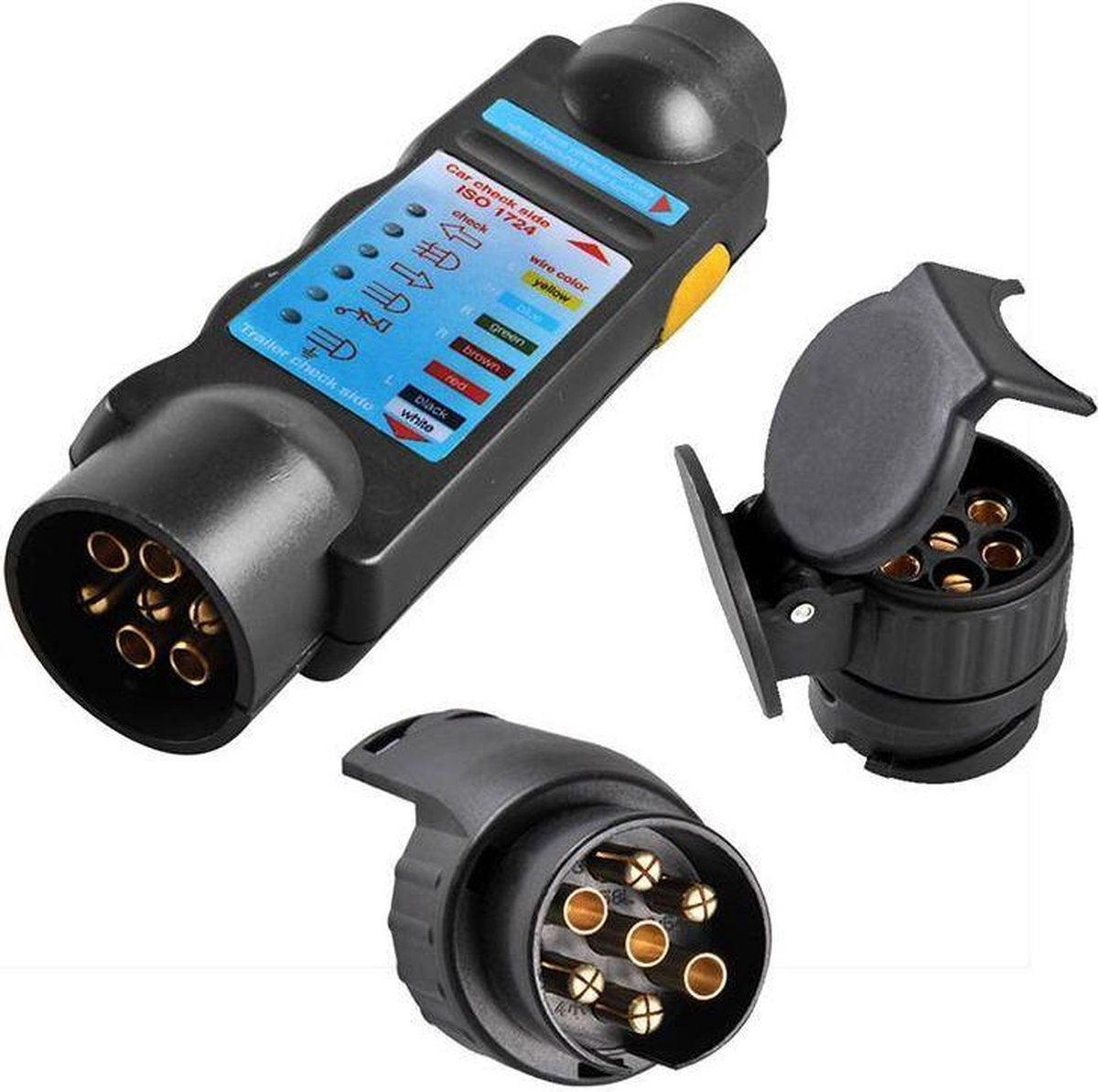 Pro+ Trailer Aansluiting Tester 7 Polig & 13 Polig Stekkertester 12V