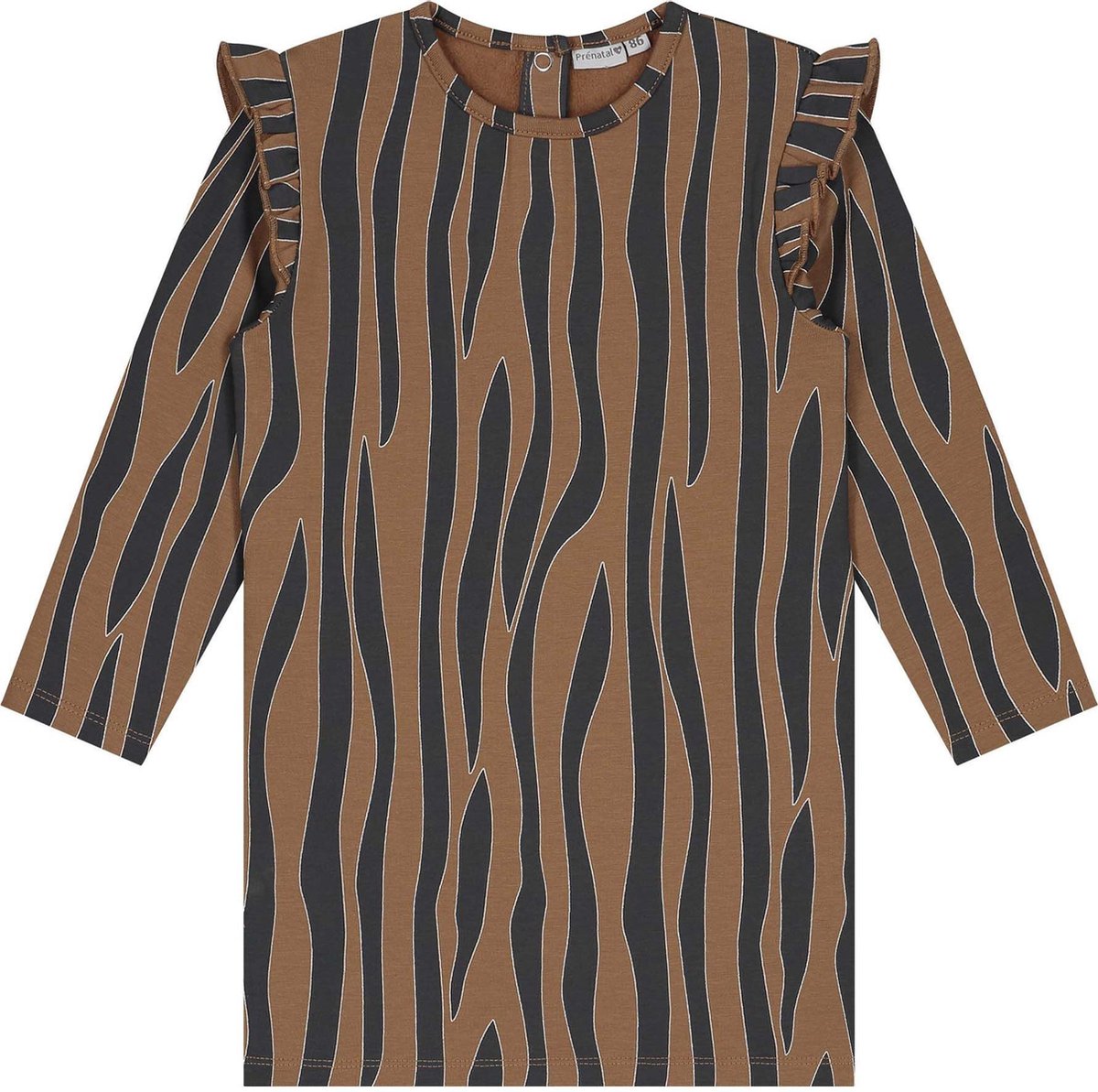 Prénatal Baby Meisjes Jurk - Baby Kleding voor Meisjes - Maat 56 - Bruin