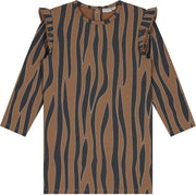 Prénatal Baby Meisjes Jurk - Baby Kleding voor Meisjes - Maat 56 - Bruin