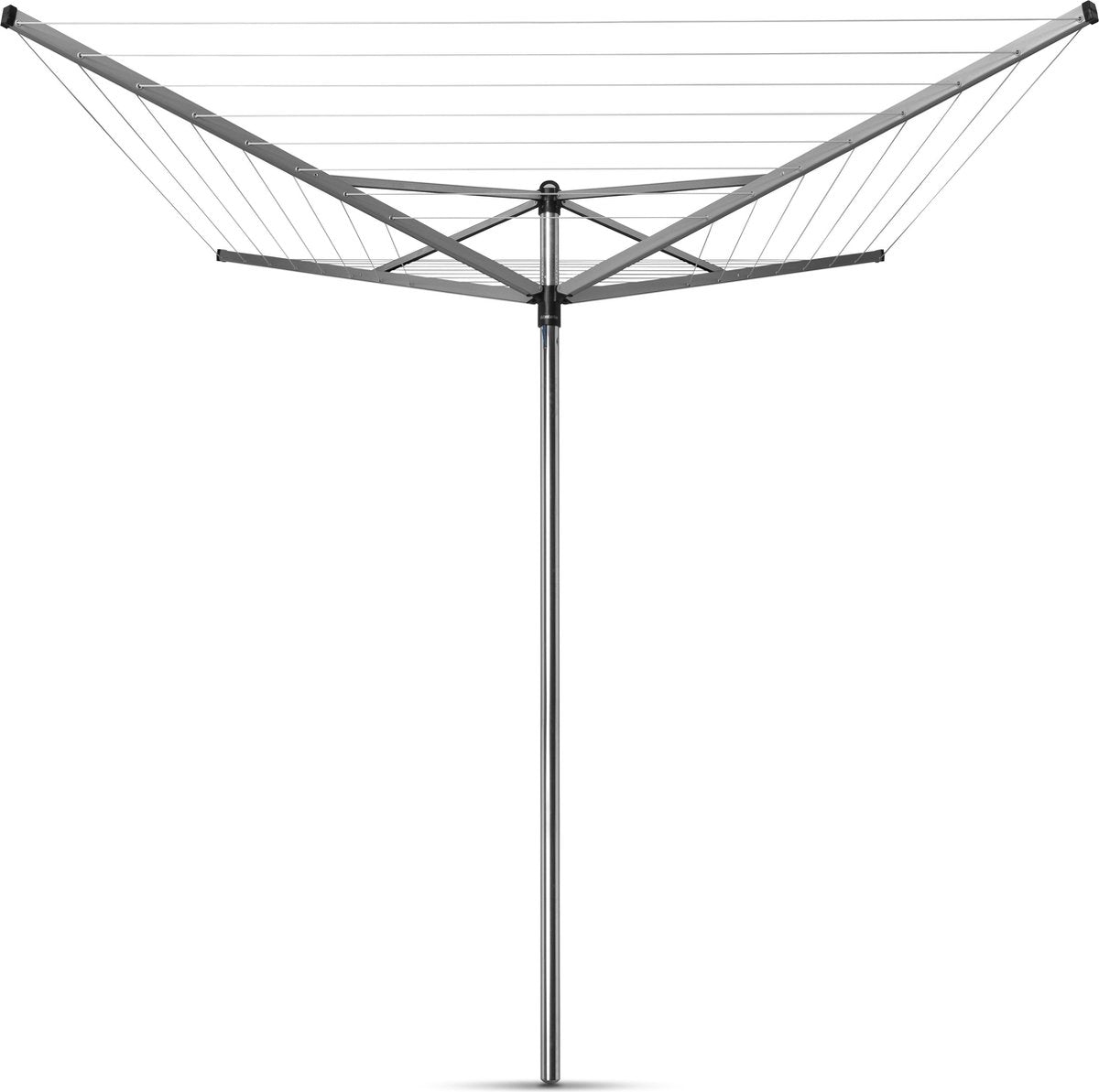 Brabantia Topspinner Droogmolen met Bodemhuls - 40 m - Metallic Grey