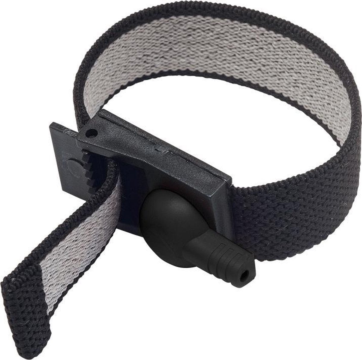 Adjustable Fabric Cock and Scrotal Loops - Electric Stim Device - black
