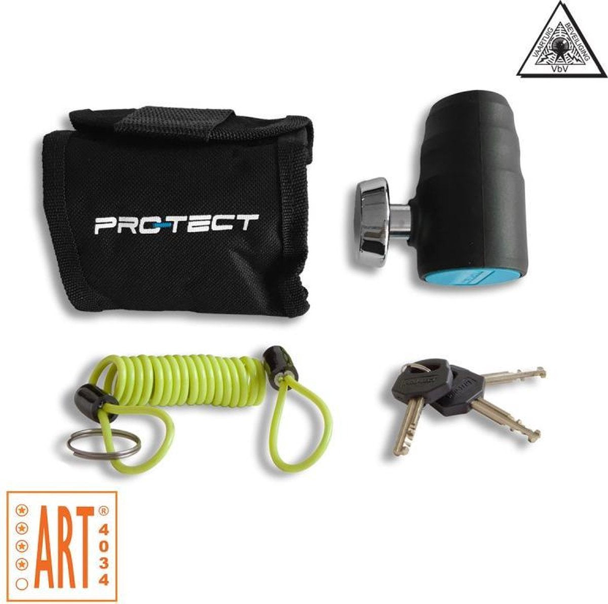 Pro-tect - Schijfremslot - ART4 - Zwart
