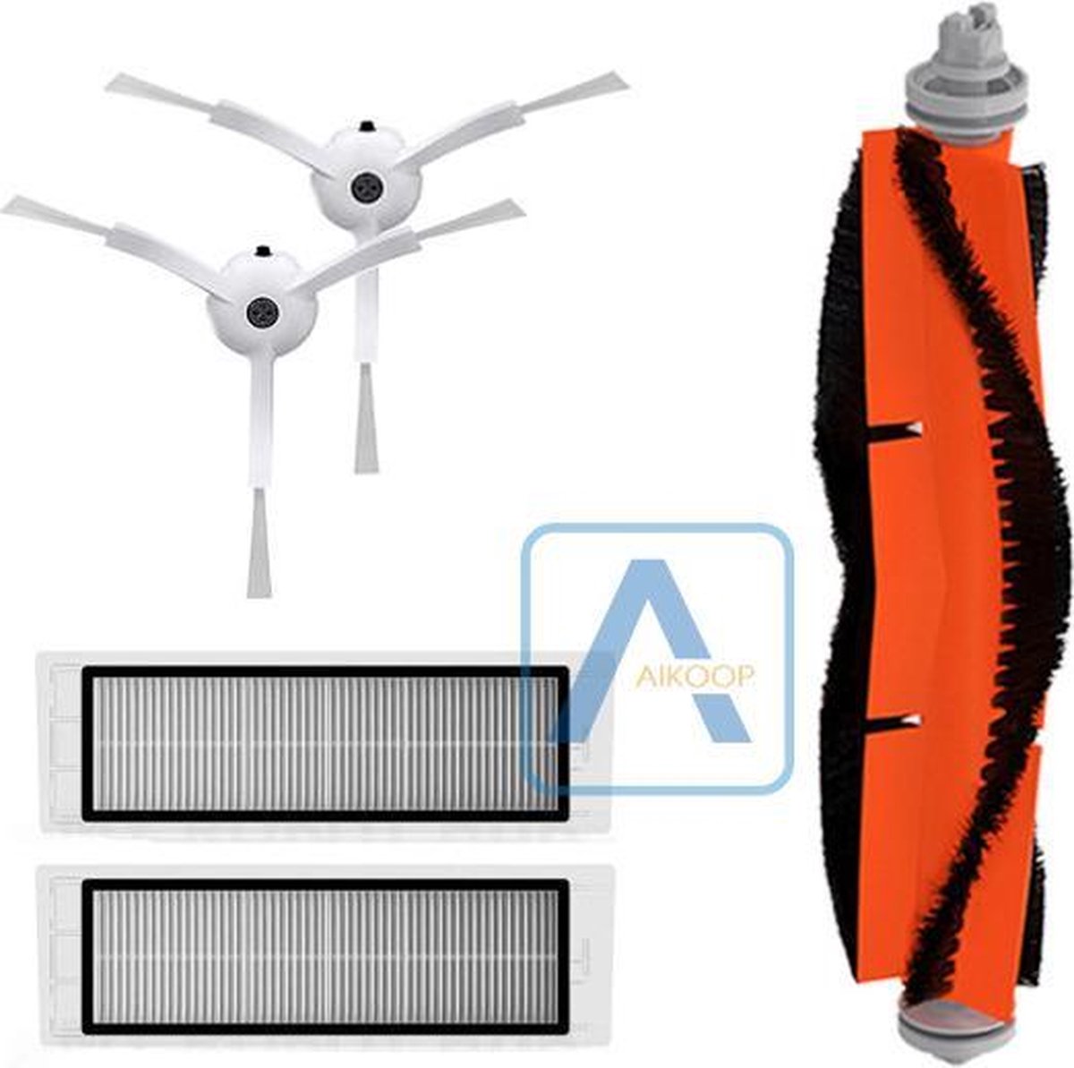 Onderhoudsset voor de Xiaomi Roborock Mi Robot Vacuum Robotstofzuiger S5 Serie - zachte hoofdborstel 