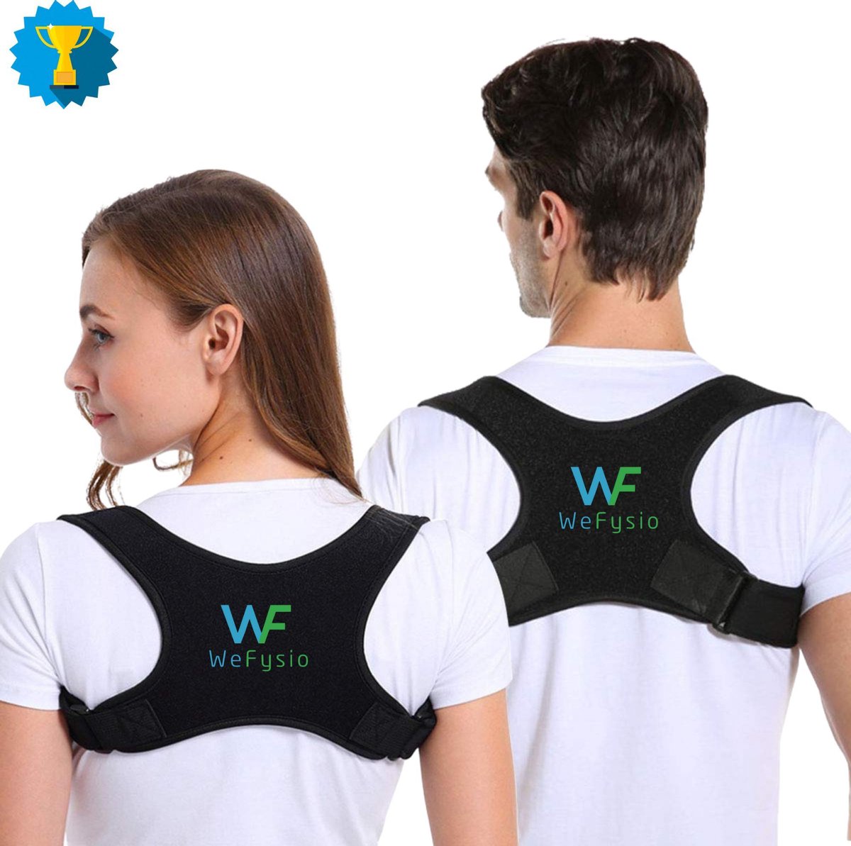 Rugbrace | Rug Corrigeren | Posture Correctie | Houding Verbeteren | Verstelbaar | Rug Brace tegen Nek- en Rugklachten | Verborgen