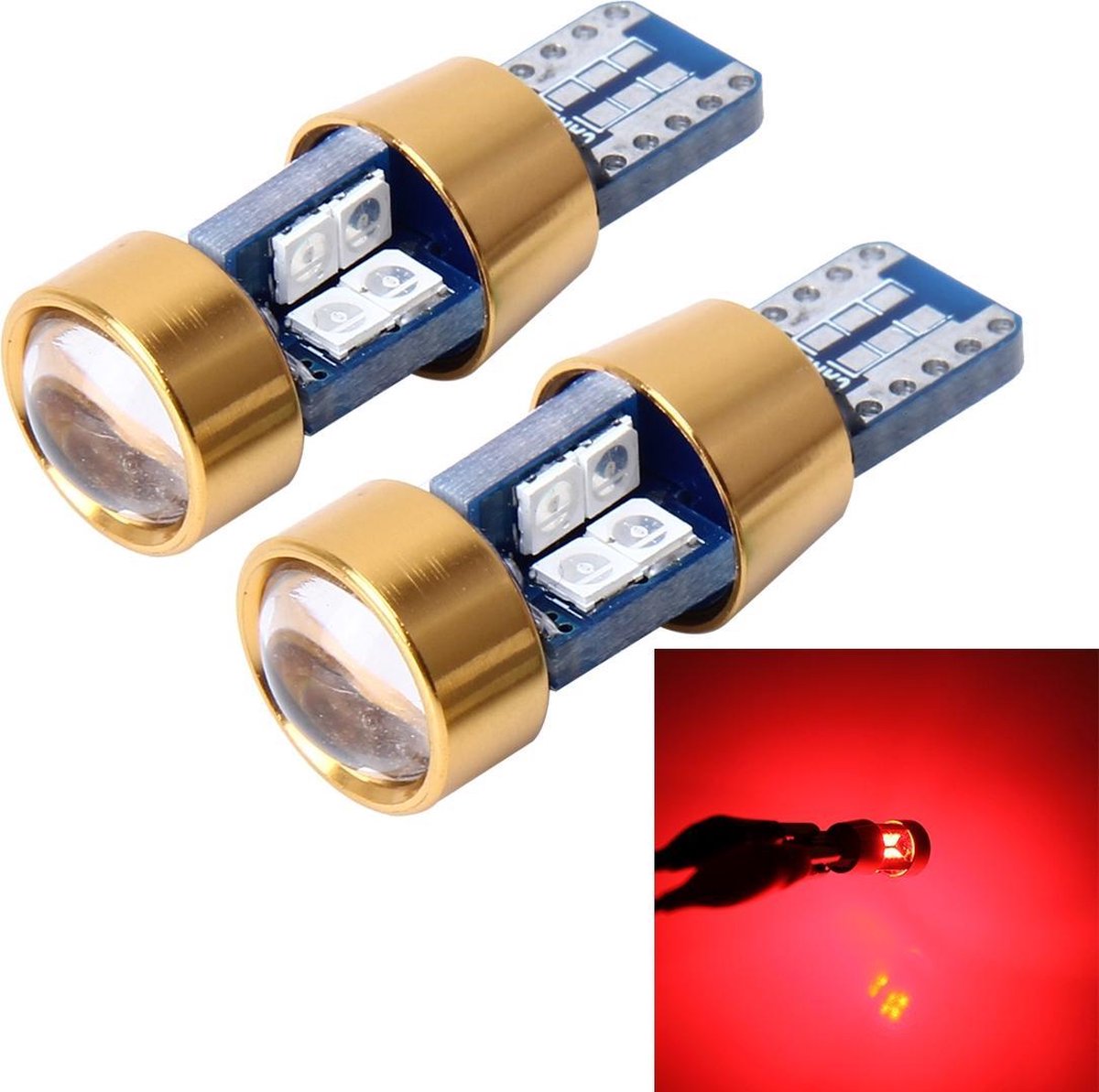 2 STUKS T10 3W foutloos autoverkeerlicht met 19 SMD-3030 LED-lamp