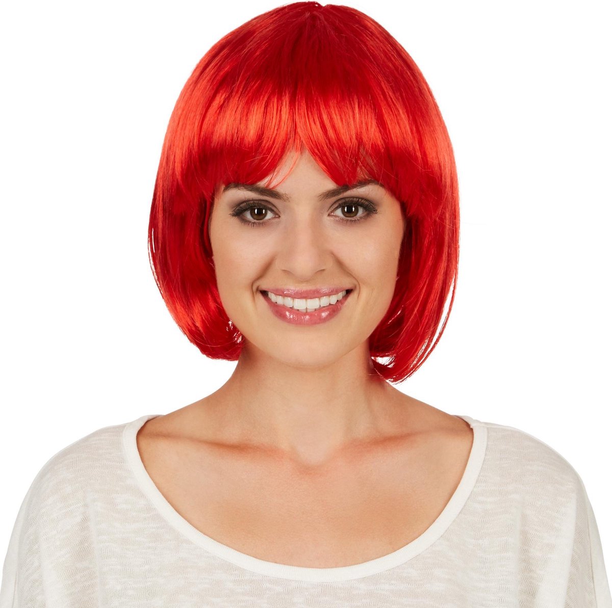 dressforfun - Bob rood  - verkleedkleding kostuum halloween verkleden feestkleding carnavalskleding carnaval feestkledij partykleding - 301128