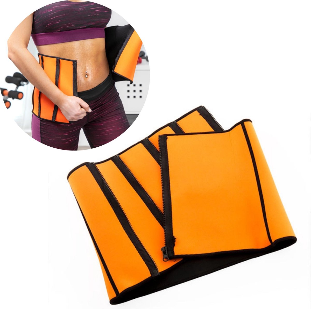 Waist Trainer Corset Afvallen Buikband Zweetband Buik Afslankband - Sauna Band - 68-94cm Omtrek - Unisex