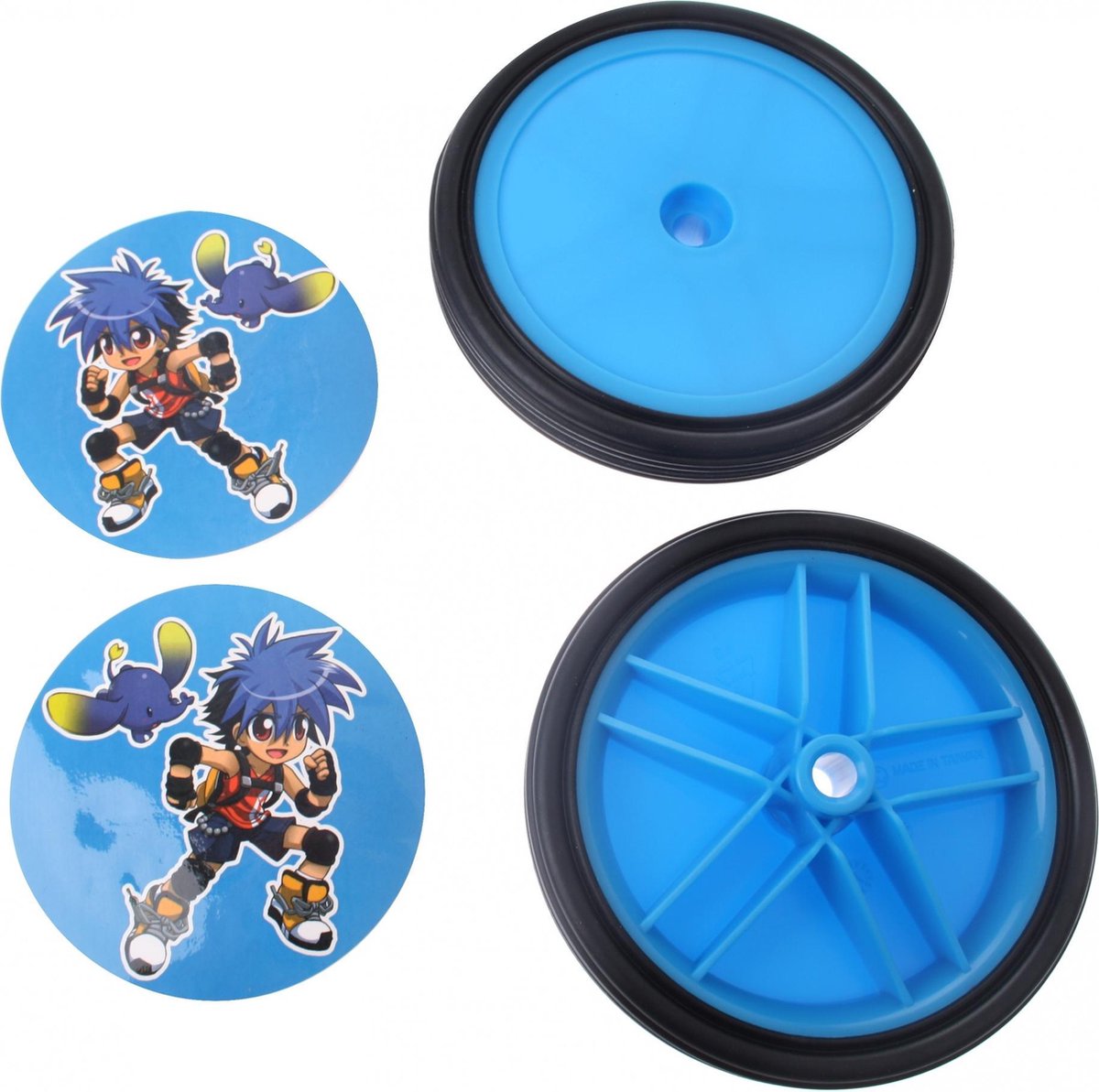 Pexkids Zijwieltjes 12-20 Inch Djeno Pvc Blauw