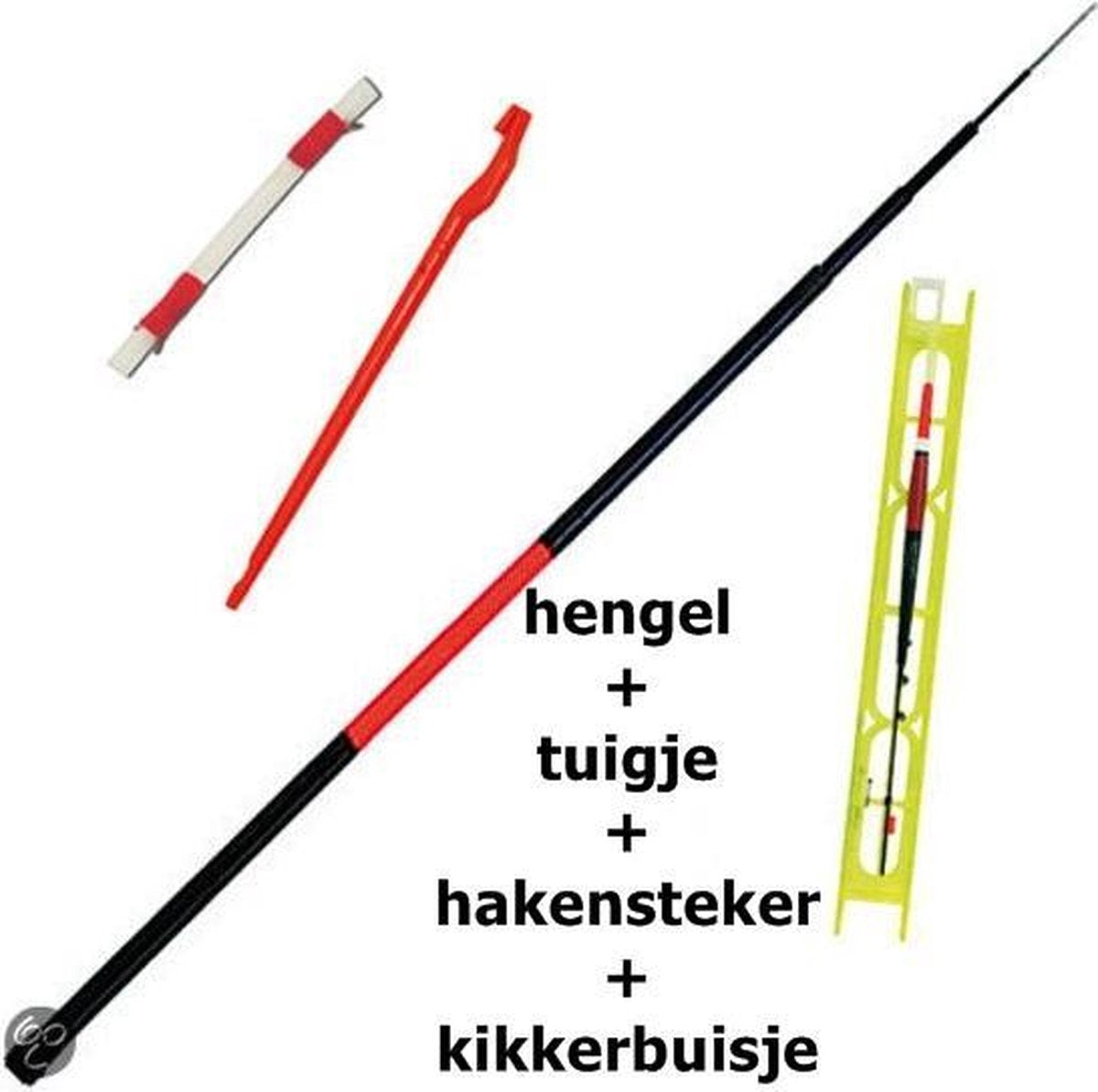 Bolu Witvis Hengelset - Telescoophengel - 400 cm