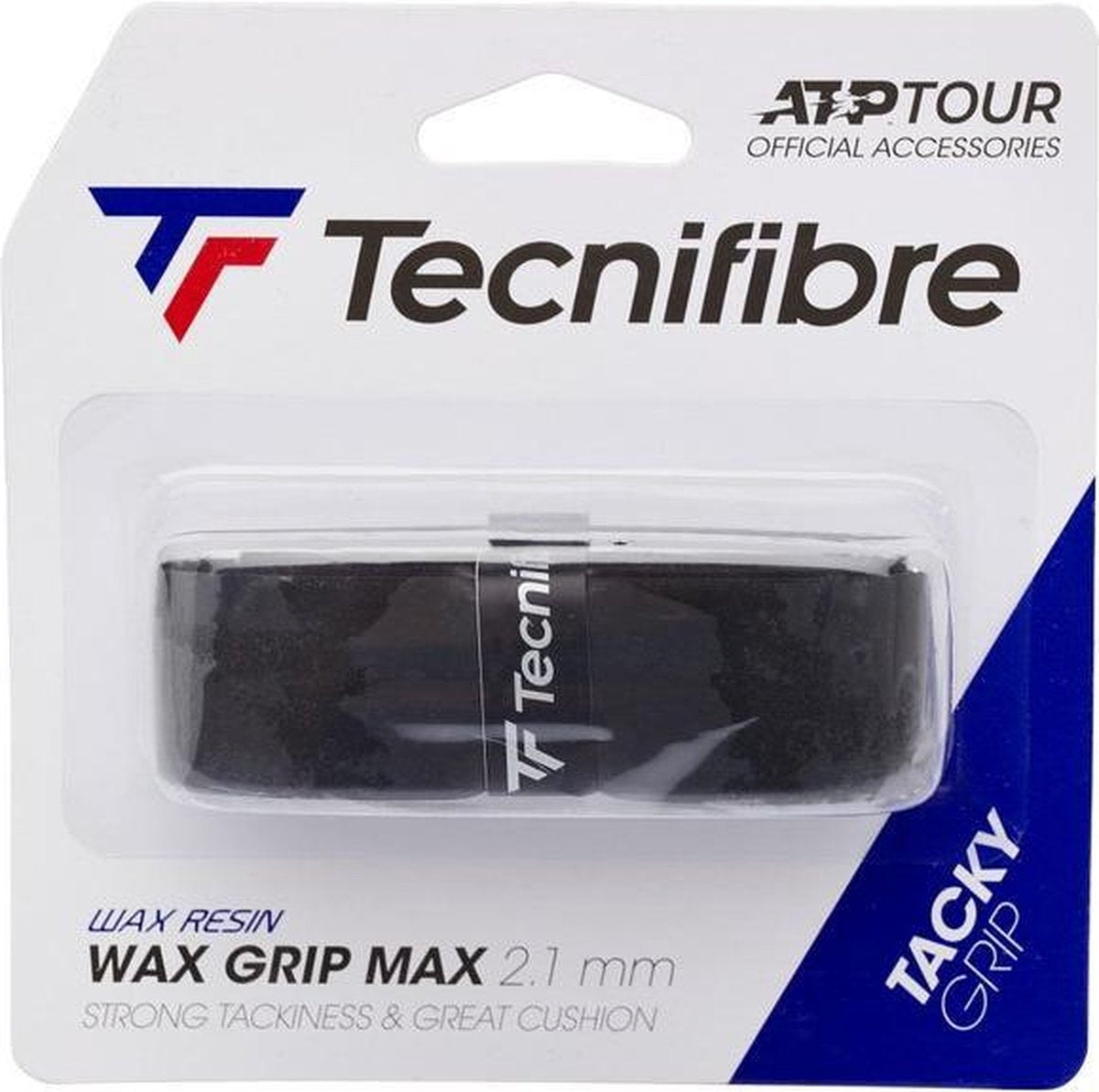 Tecnifibre Wax Grip Max - zwart - basisgrip - 2.1 mm