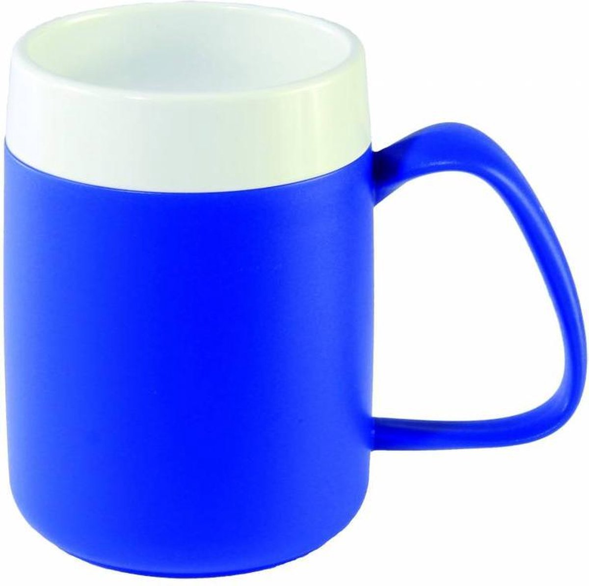 Isolerende beker met ergonomisch handvat 320 ml - blauw