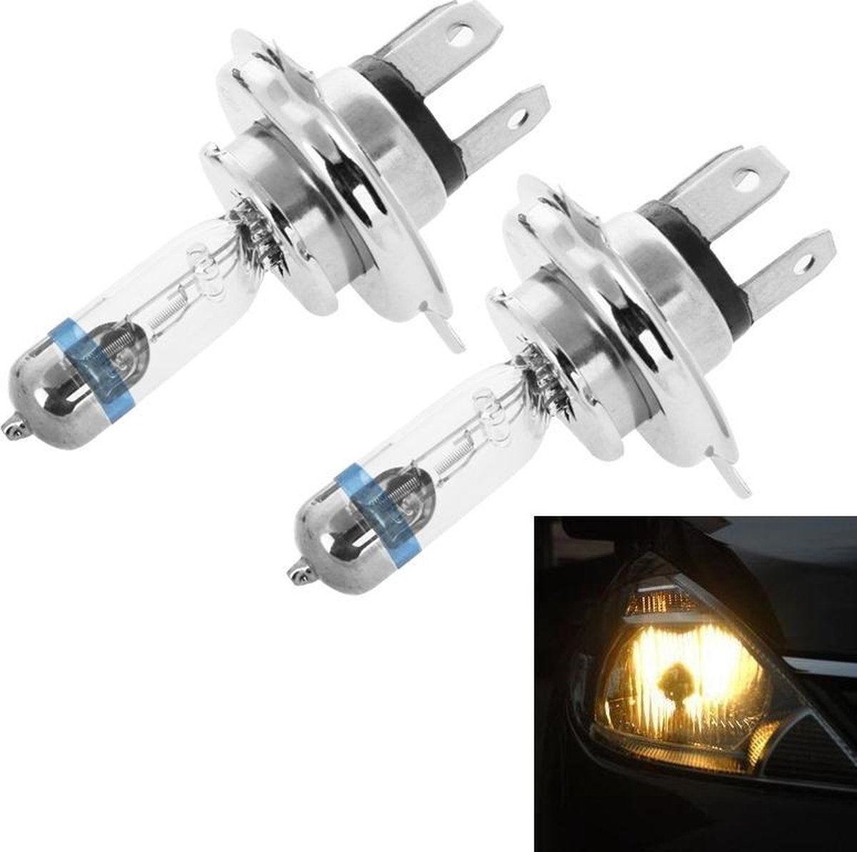 2 STKS H4 12 V 60/55 W P43T / 4300 K / 2100lm Xenon Auto Koplamp Lampen