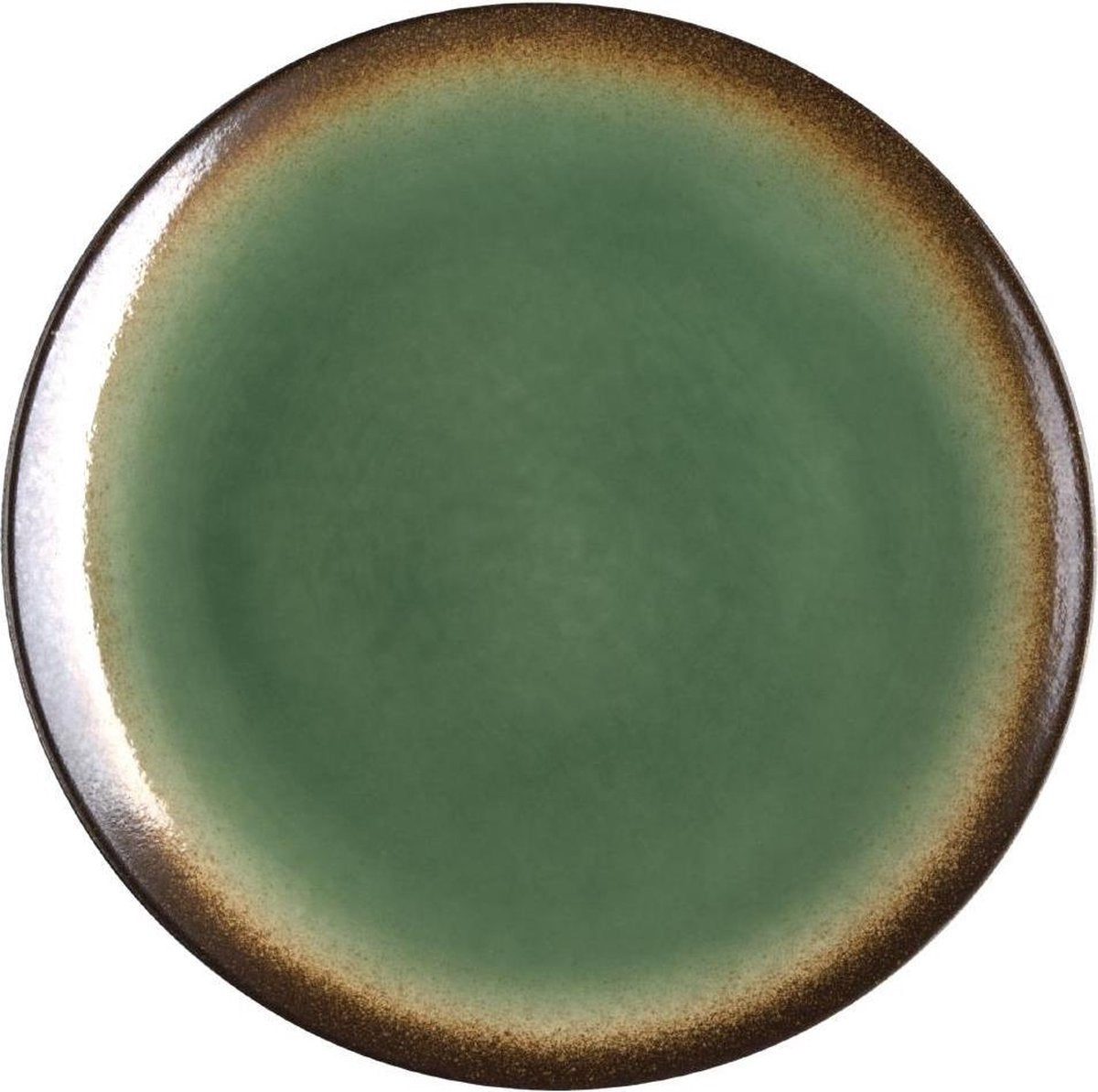 Olympia Nomi ronde tapascoupeborden groen-zwart 19.8cm
