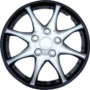 AutoStyle 4-Delige Wieldoppenset Alaska 16-inch zwart/zilver
