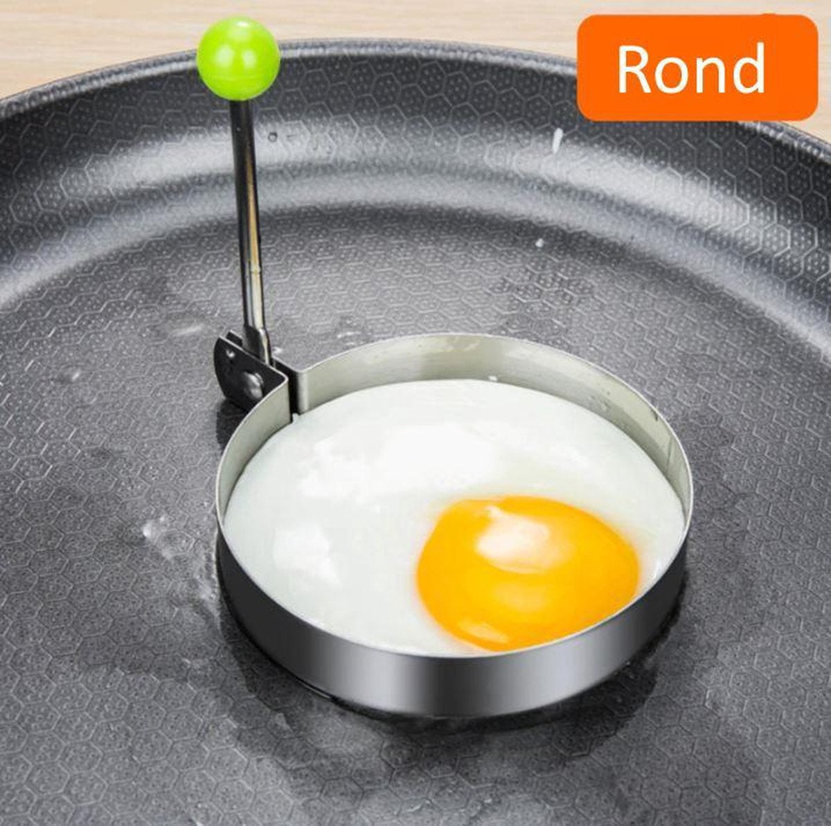 2 Maal RVS Bakvorm Voor Gebakken Ei In Een Ronde Vorm - Super Leuk Cadeau - Altijd Een Perfect Eitje - Super Leuk Cadeau
