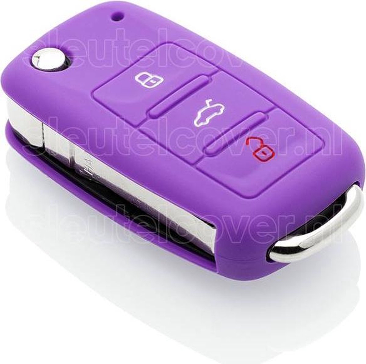 Seat SleutelCover - Paars / Silicone sleutelhoesje / beschermhoesje autosleutel
