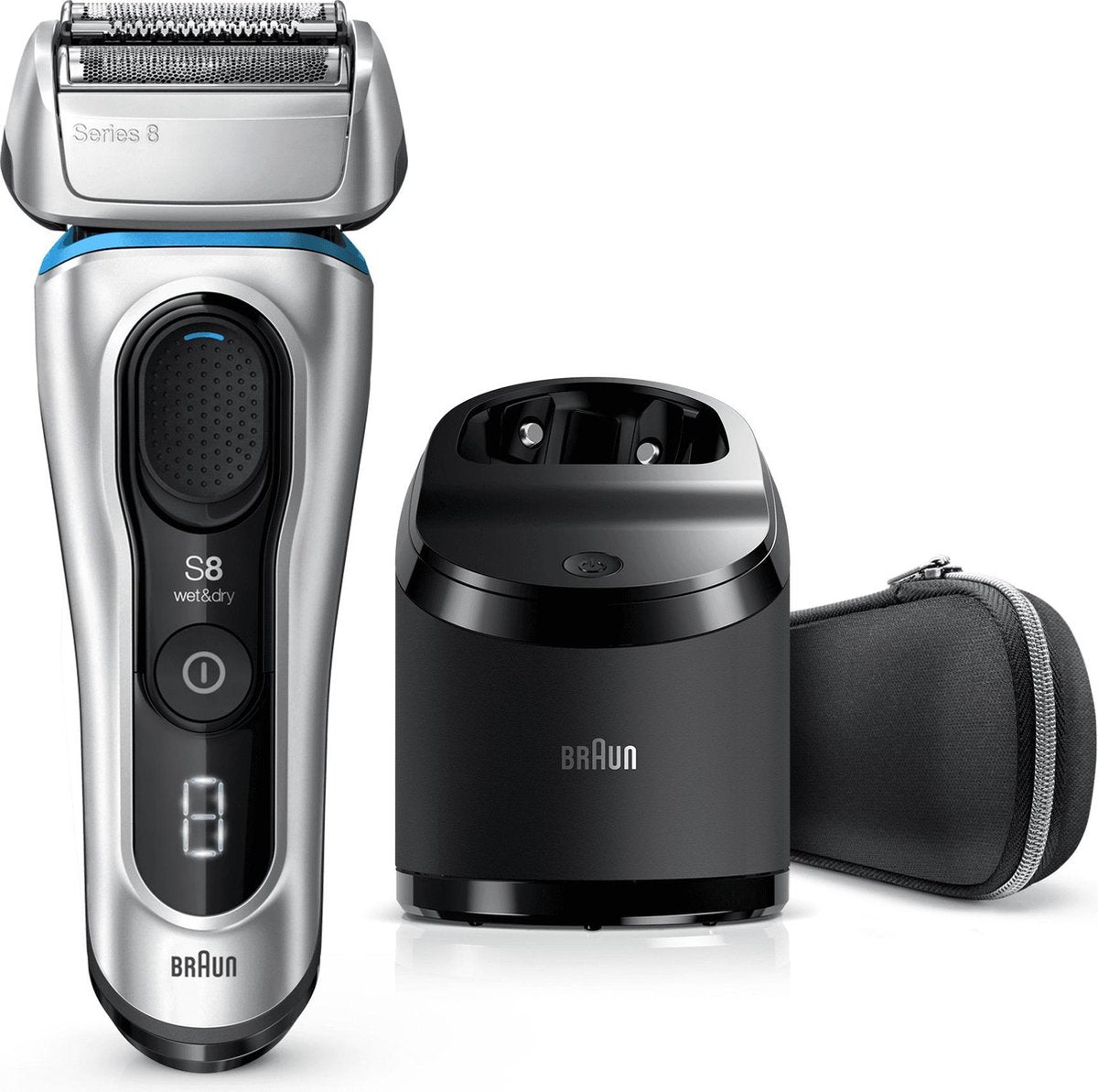 Braun Series 8 8390cc Zilver - Elektrisch Scheerapparaat met Reinigingsstation