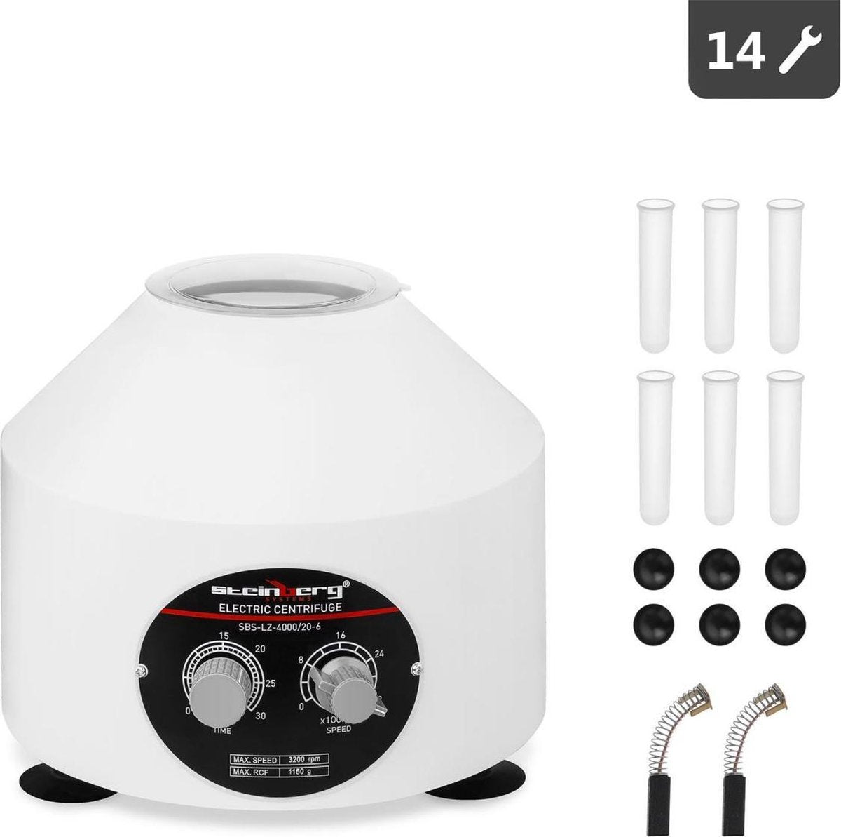 Tafelcentrifuge - 6 x 20 ml - RCV 1.200 g