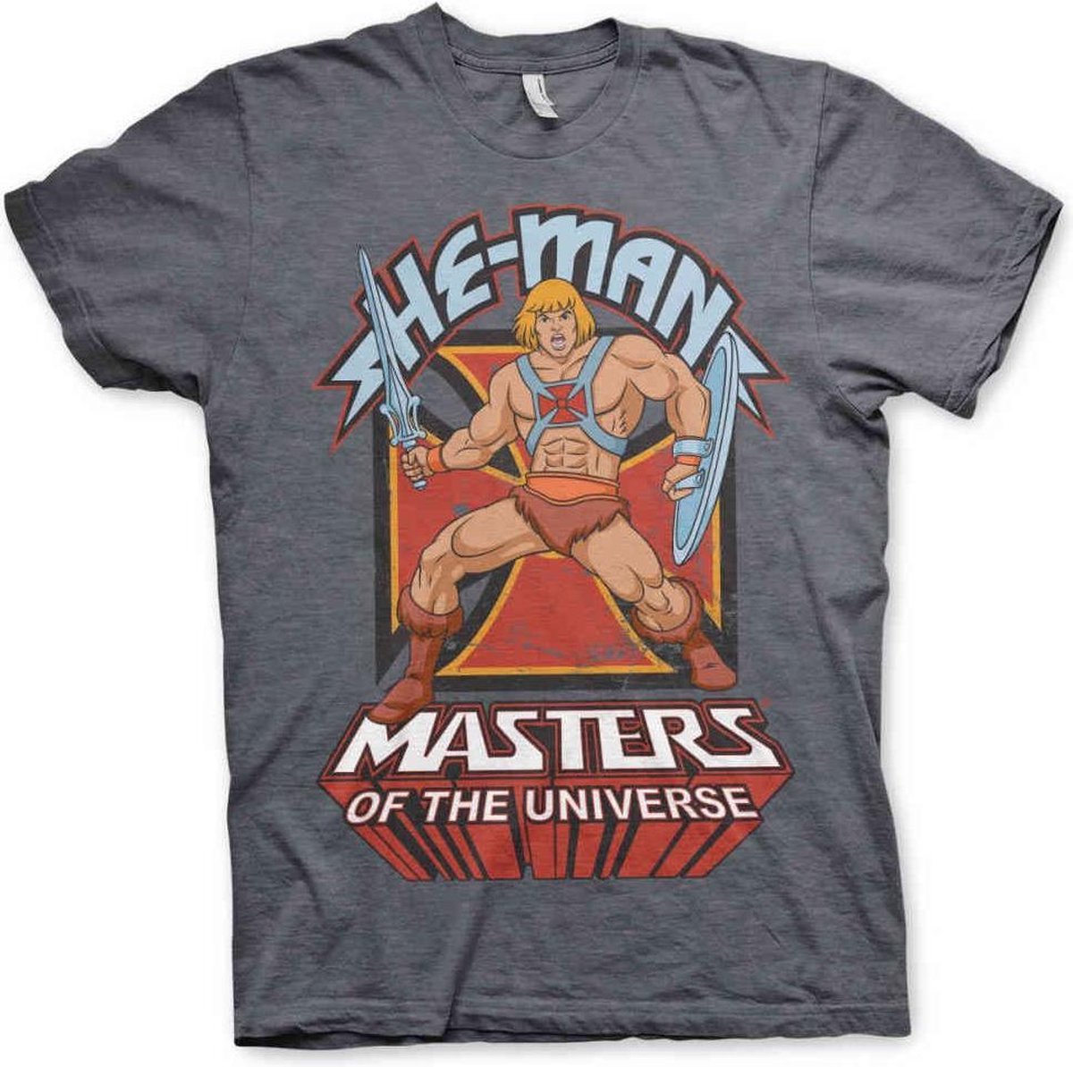 Masters of the Universe Heren Tshirt -XL- He-Man Grijs
