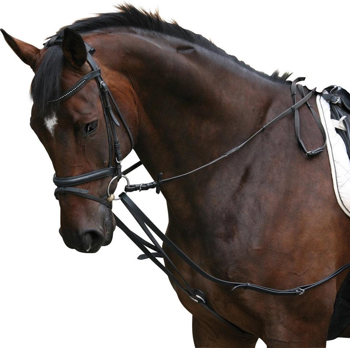 PFIFF Driehoeksteugel van hoge kwaliteit Pony Zwart
