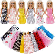 WiseGoods - Barbie Jurkjes - Barbiejurken - Poppenkleding - Kleding Voor Barbiepop - Barbiepop - Cadeau - 12 Stuks