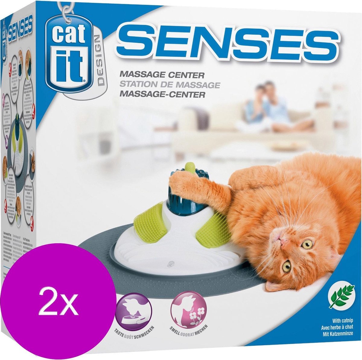 Catit Senses Massage - Kattenspeelgoed - 2 x per stuk