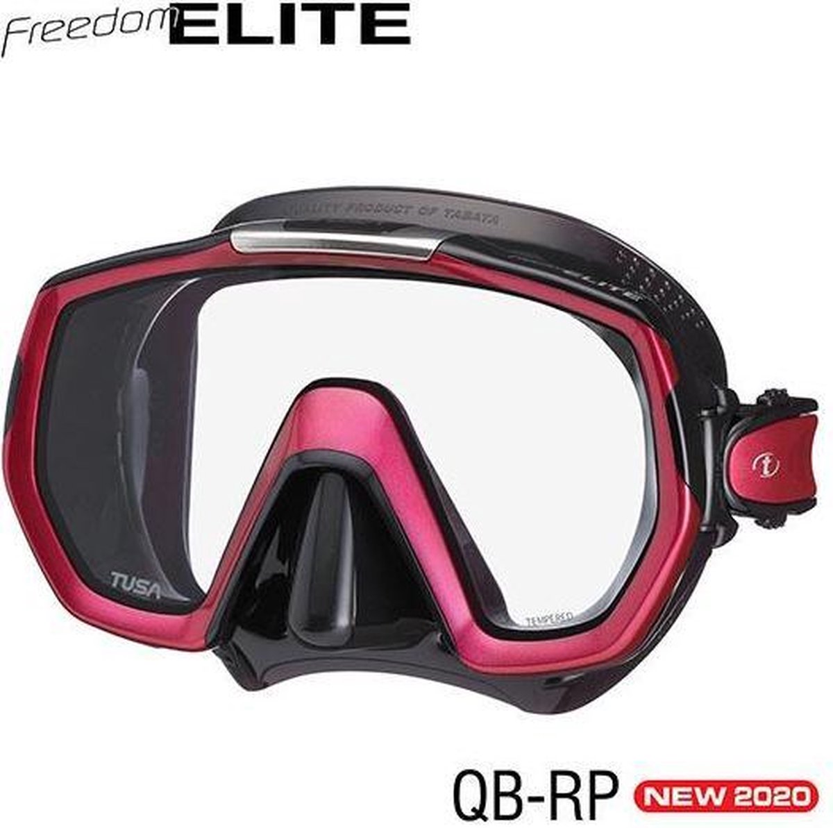 TUSA Freedom Elite duikbril - zwart / roze pink