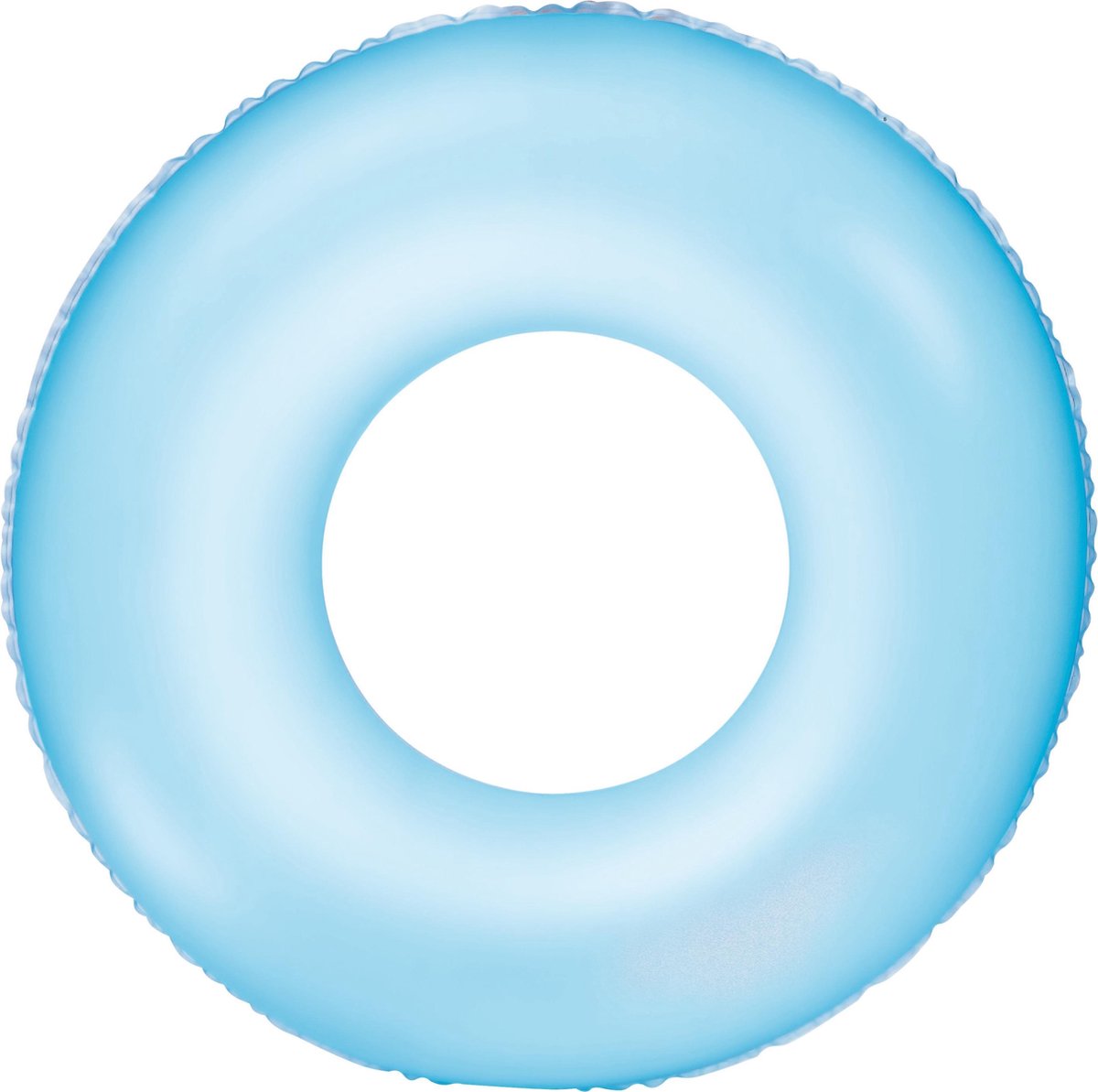 Opblaasbare neon blauwe zwemband 76 cm voor volwassenen - Zwembenodigdheden - Zwemringen - Veilig zwemmen - Blauwe zwembanden voor kinderen en volwassenen