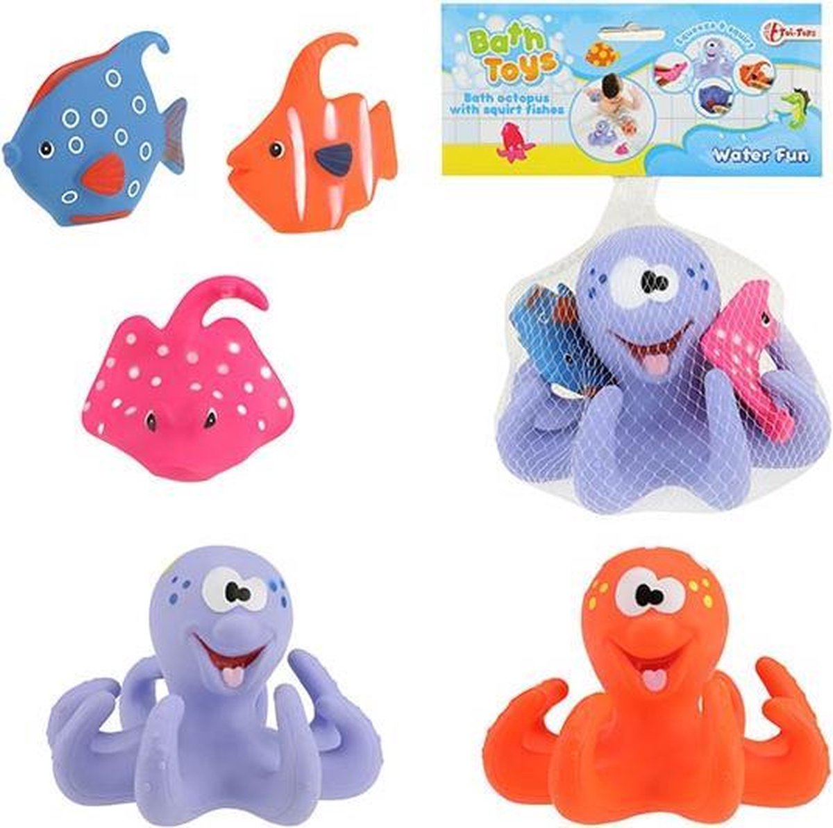 Badspeelgoed Octopus ORANJE