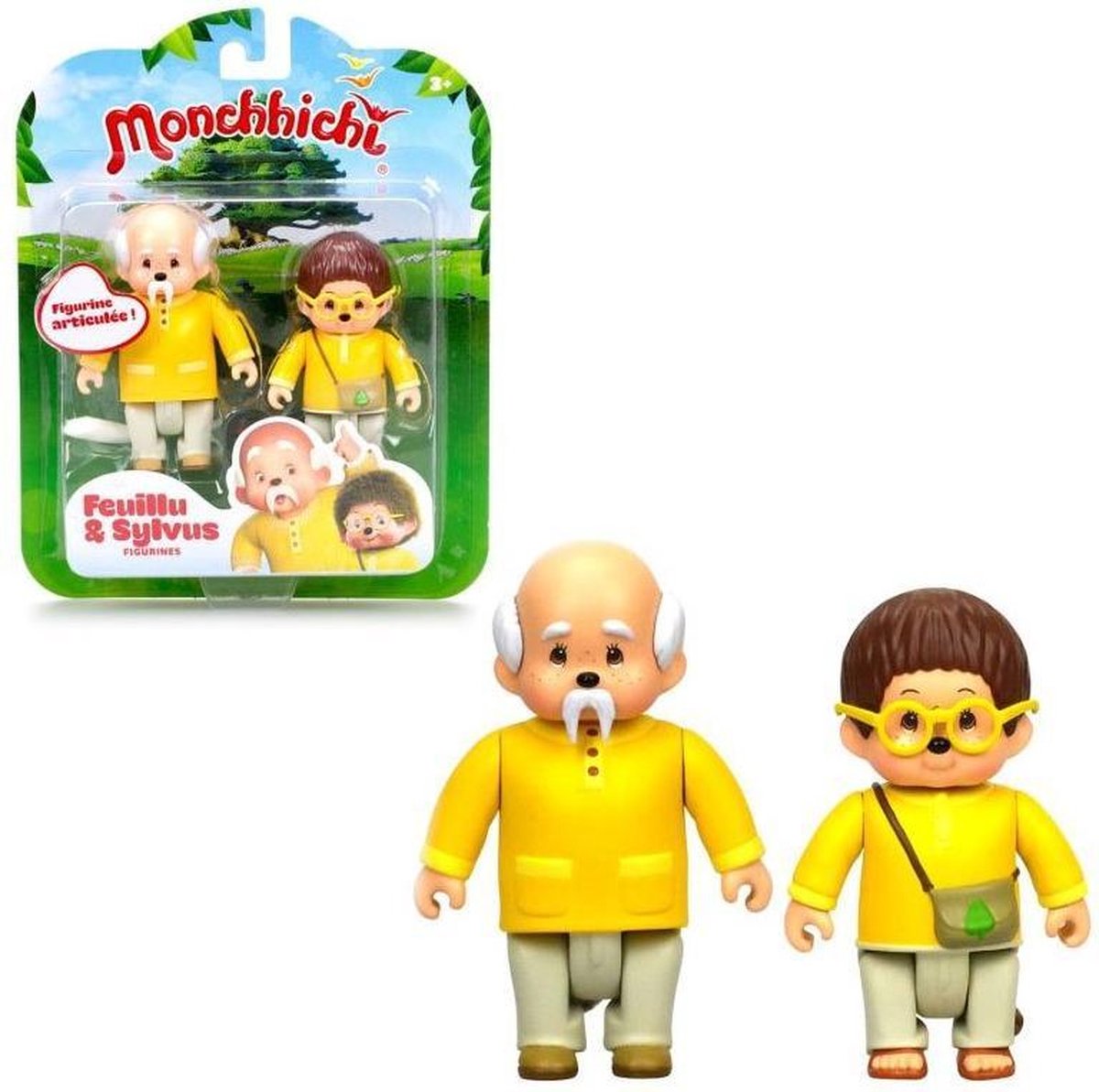 Monchhichi set 2 figuren - Feuilly & Sylvus
