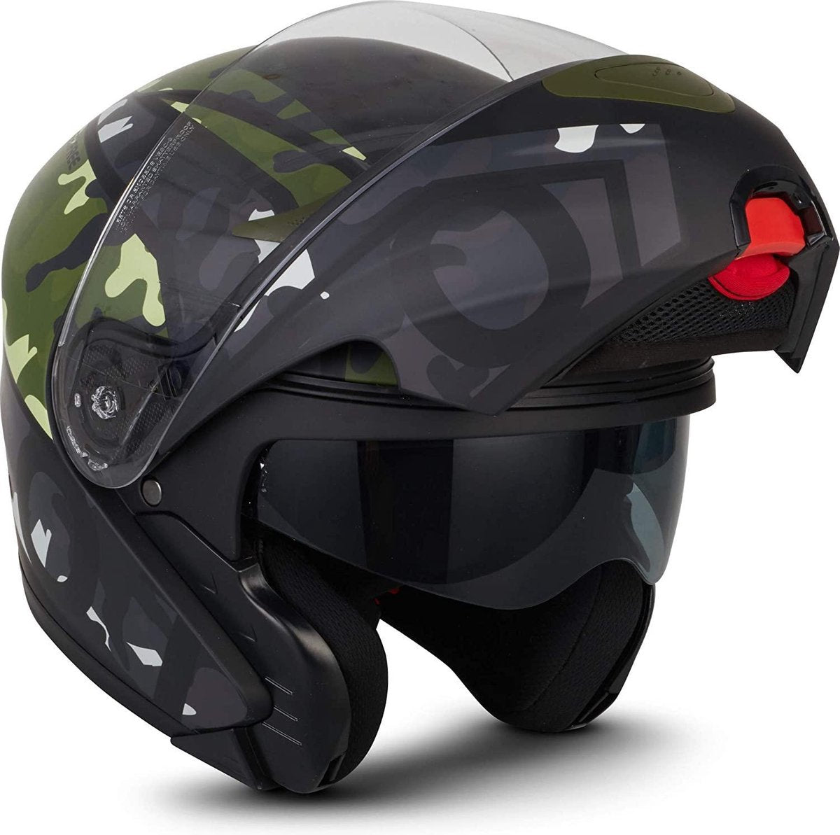 MOTO F20 Runner Camo systeemhelm Flip-Up scooterhelm