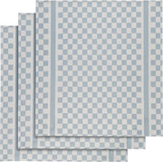 De Witte Lietaer Theedoek 65x70 Cm Katoen Wit/blauw 3 Stuks