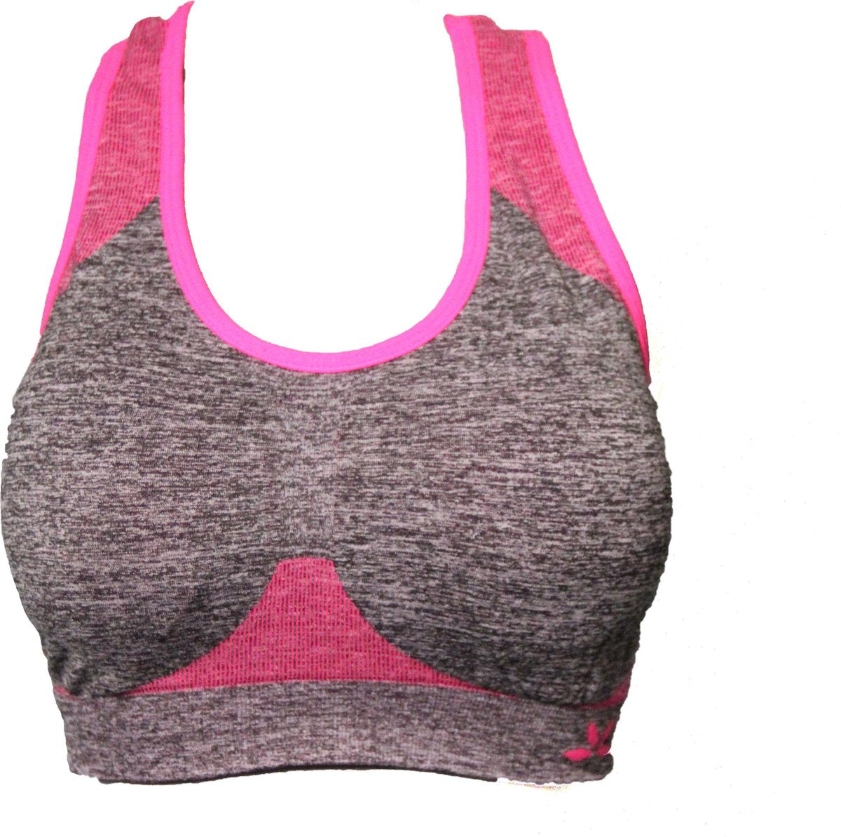 Sport bh maat S/M Extra comfort Grijs roze