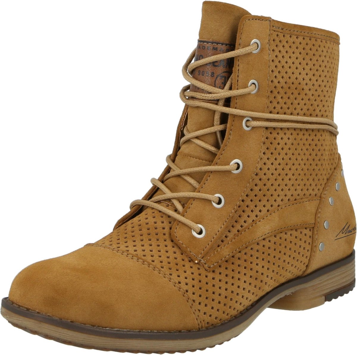 Mustang veterlaarsjes Cognac-37