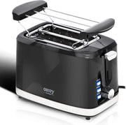 Broodrooster - 6 standen - Zwart - Broodroosters - Broodrooster retro - 900W