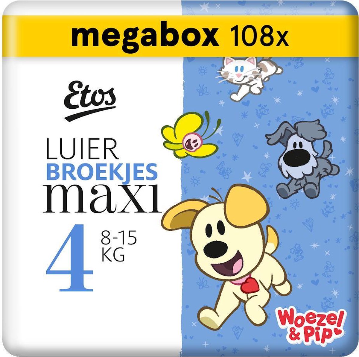 Etos luierbroekjes maat 4 - 108 stuks (3 x 36 stuks)