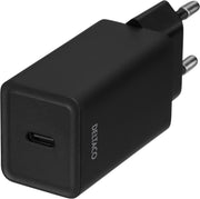 DELTACO USBC-AC132 Wandoplader USB-C PD - 18W - 3A - Zwart