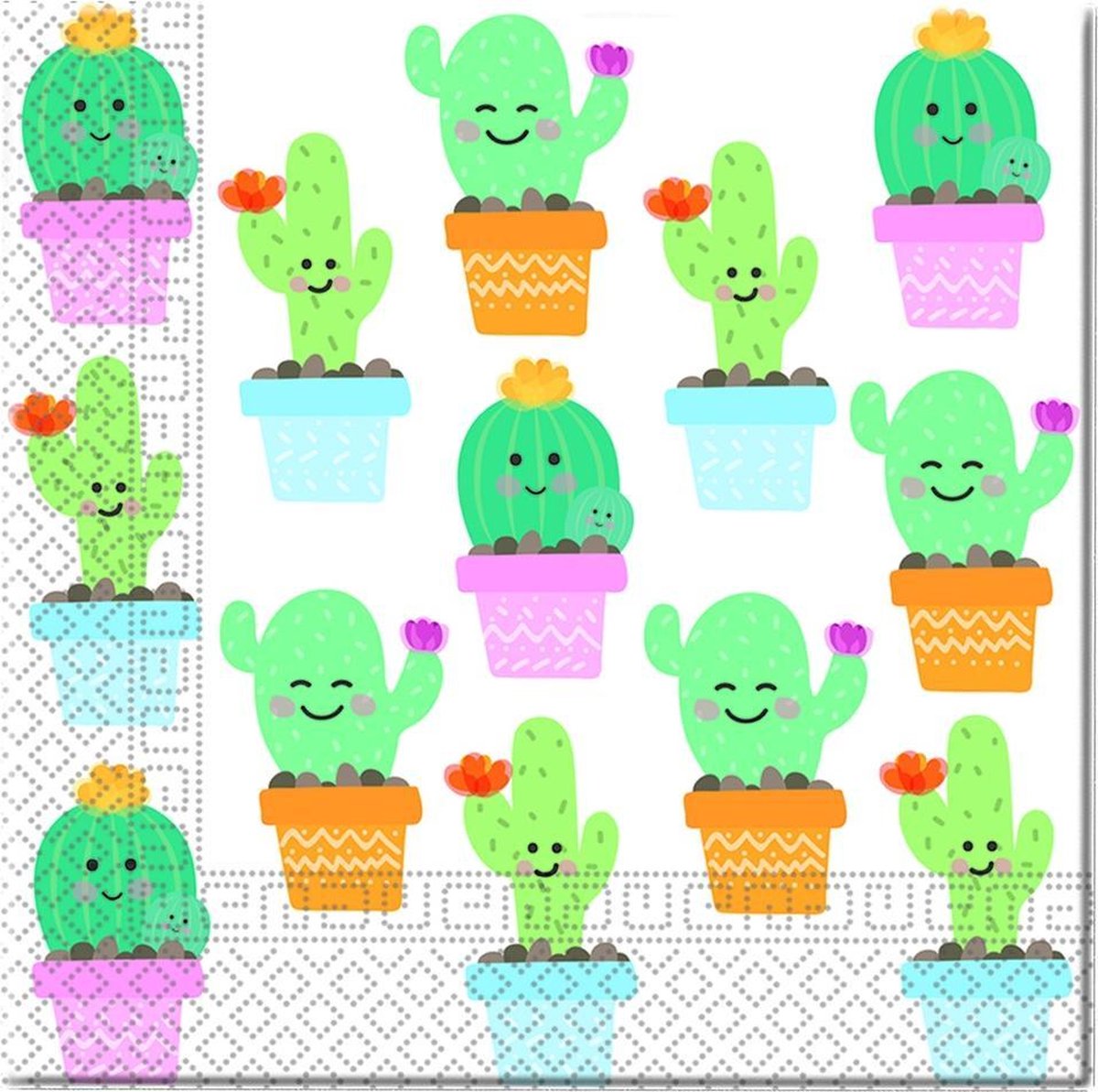 Procos Servetten Cactus 20 Stuks 33 Cm