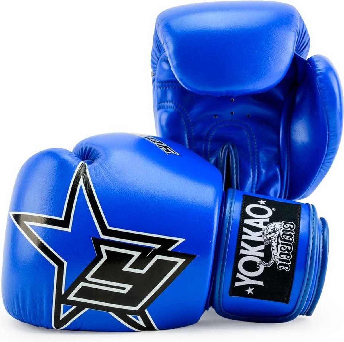 Yokkao Institution Bokshandschoenen - blauw - microfiber leer - 16 oz