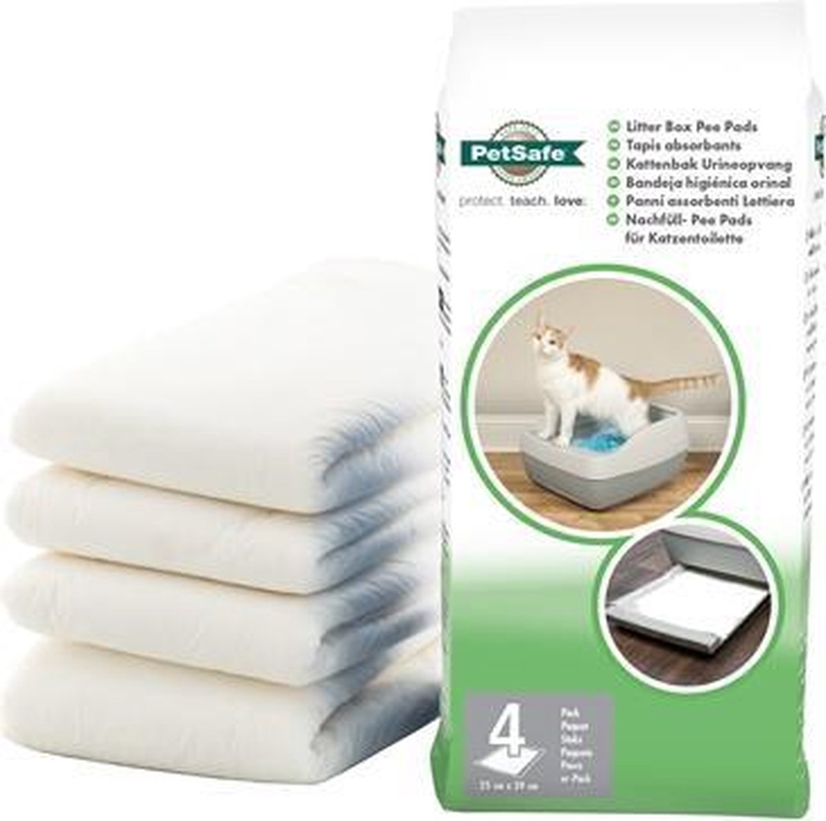 Petsafe urineopvang mat voor deluxe kattenbak - 4 st - 1 stuks